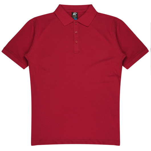 Clayfield Mens Polos Red